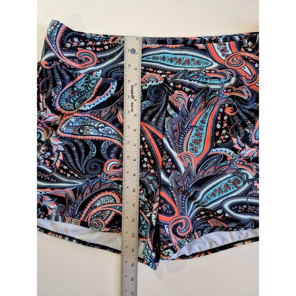 Ocean Blues Navy Blouson Tankini & Paisley Swim Shorts Set XXL - Picture 8 of 11